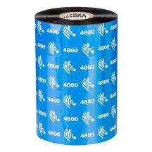 Zebra lint 40 mm x 450 m, Resin 4800, Kern 25 mm, Zwart -> 12 rollen