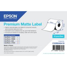 Epson labelrol 102mm x 35 meter, Normaal papier, Premium mat gecoat