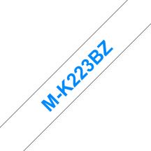 Brother M-K223B labelprinter-tape Blauw op wit
