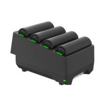 Zebra 4-Slots batterij oplaadstation, apart bestellen: voeding, DC kabel en netsnoer, geschikt voor de: WT5400, WT6400