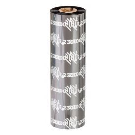 Zebra lint 33 mm x 74 m, Wax 2300, Kern 12.7 mm, Zwart -> 12 rollen