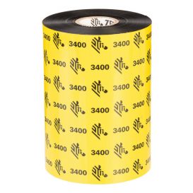 Zebra lint 83 mm x 450 m, Wax/Resin 3400, Kern 25 mm, Zwart -> 6 rollen