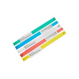 Zebra Z-Band Ultrasoft, blauw, 25x152 mm, kind, permanente kleefsluiting, 300 bandjes per cartridge -> per 6 cartridges