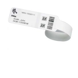 Zebra Z-Band Direct, wit, 25x202 mm, kind, kleefsluiting, neonataal, 260 bandjes per cartridge -> 6 cartridges 