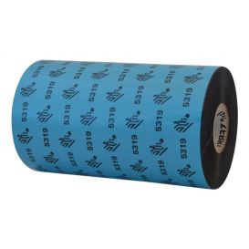 Zebra lint 33 mm x 74 m, Wax 2300, Voor Zebra TLP 2824/Z, TLP 2722, Kern 12.7 mm, Zwart -> 12 rollen