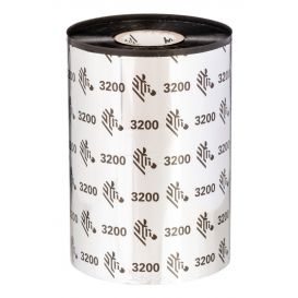 Zebra lint 57 mm x 74 m, Wax/Resin 3200, Voor Zebra TLP 2824/Z, TLP 2722, Kern 12.7 mm, Zwart -> 12 rollen