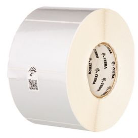 Zebra Labels 60x39 mm, Z-Ultimate 3000T Silver, Kern 76 mm, TT, Polyester, Zilver, 4543 Per Rol -> Per 8 Rollen