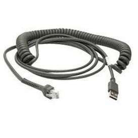 Zebra USB kabel, 4.6 m, Gekruld, Shielded