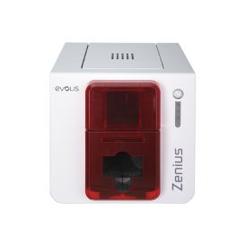 Evolis Zenius Classic GO PACK, enkelzijdig, 300 dpi, USB, Rood, Incl. CardPresso (XS), 100 pasjes en 1 lint