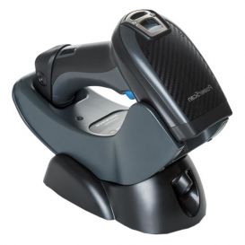 Datalogic PM9501-RT, 2D, 433 MHz, Standard Range, Incl. Cradle, USB kabel en voeding, Excl. netsnoer, Zwart/Grijs