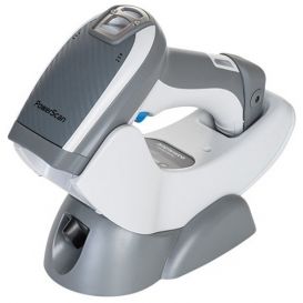 Datalogic PM9501-RT, 2D, 433 MHz, Standard Range, Incl. Cradle, USB kabel en voeding, Excl. netsnoer, Wit/Grijs