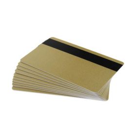 Ultracard PVC card goudkleurig v.v. HiCo magneetstrip