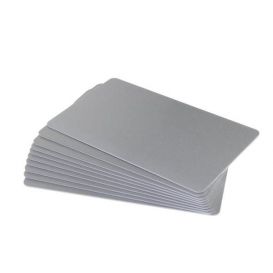 Ultracard PVC card metallic zilver pak a 100 stuks