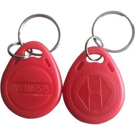 EM4100 RFID sleutelhanger - RFID 125KHz - kleur: Rood- pak a 10 st.