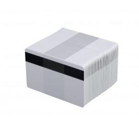 Zebra PVC Pasjes, met HiCo magneetstrip, te gebruiken met YMCUVK lint, 30 mil (0,76 mm) -> Per 500 stuks