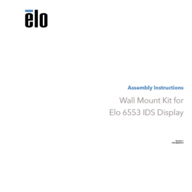 Elo Wall mount voor 65 inch interactive flat panel / touchscreen (low profile), voor de 6553L